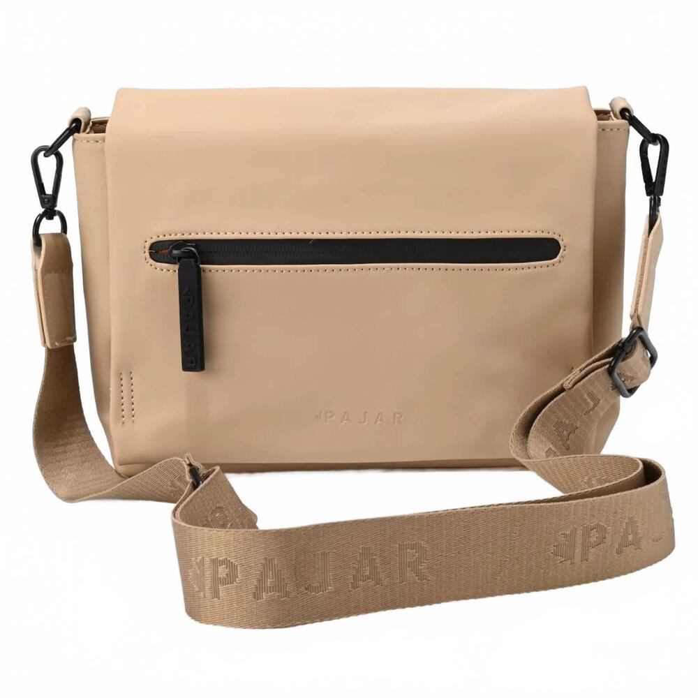 NEW PAJAR jiro flap shoulder crossbody bag in nude